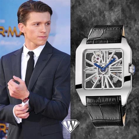 tom holland cartier santos|cartier santos watches.